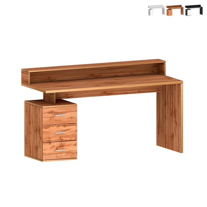 Escritorio de oficina 160x60x90cm 3 cajones  superpuestos Nuevo Selina S Plus Oferta