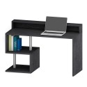 Elegante escritorio de oficina moderno 140x60x92,5cm Esse 2 Plus con tablero estantería Medidas