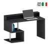 Elegante escritorio de oficina moderno 140x60x92,5cm Esse 2 Plus con tablero estantería Stock