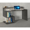 Elegante escritorio de oficina moderno 140x60x92,5cm Esse 2 Plus con tablero estantería Coste