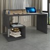 Elegante escritorio de oficina moderno 140x60x92,5cm Esse 2 Plus con tablero estantería Rebajas