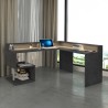 Esse 2 A Plus escritorio esquinero para oficina y hogar con un diseño moderno 