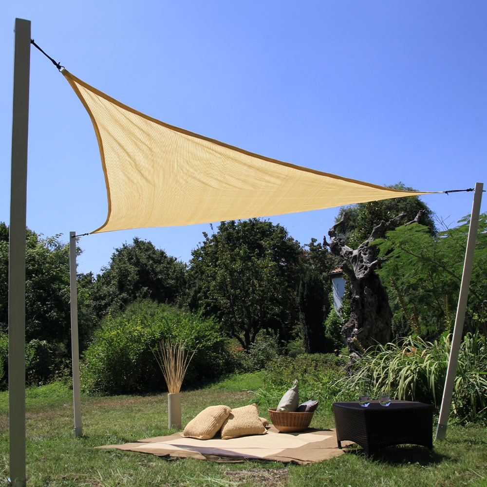Toldo vela de sombra triangular para jardín exterior Kurt