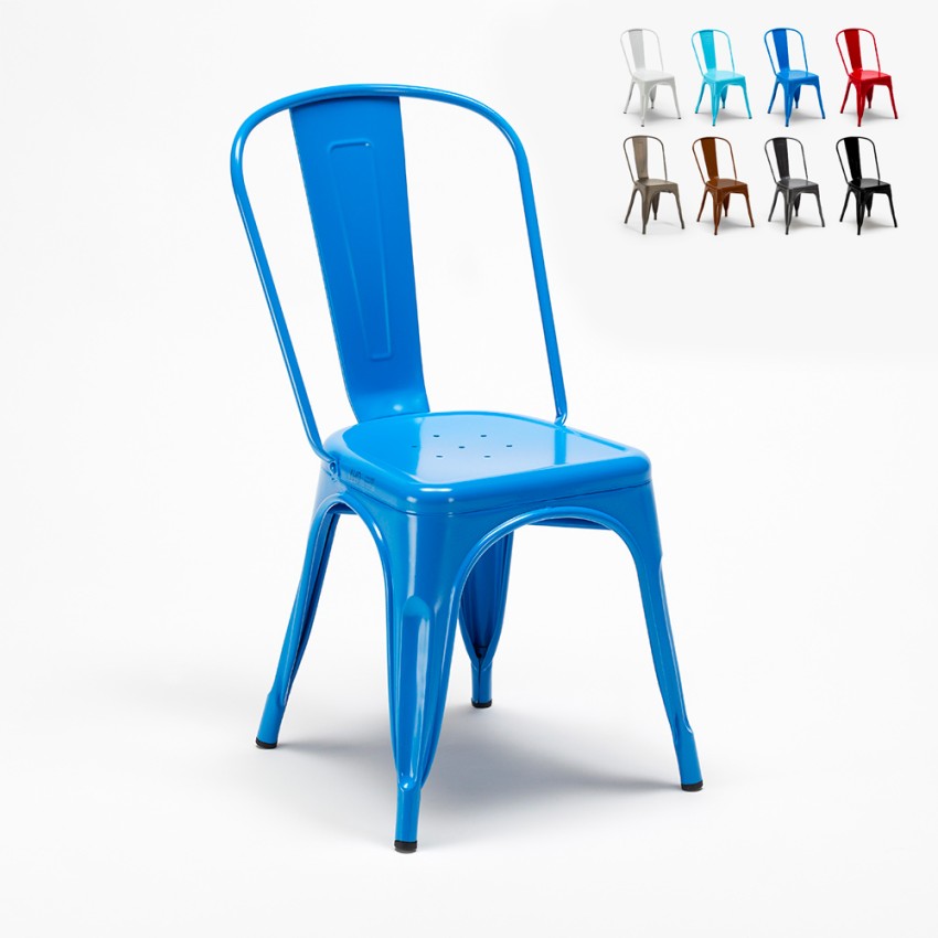 silla de comedor de metal para cocinas y bares steel one Oferta