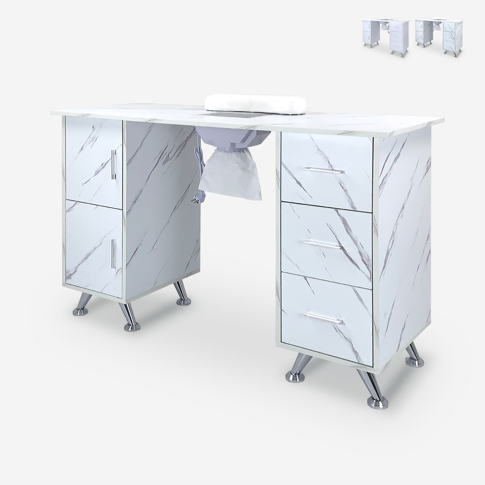 Mesa de manicura técnico de uñas ventilador aspirador cajonera Kwangam