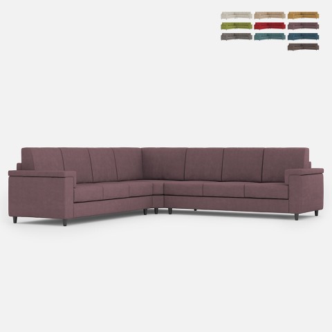 Sofá modular grande en tejido 7 plazas 286x286cm Marrak 18AG Promoción