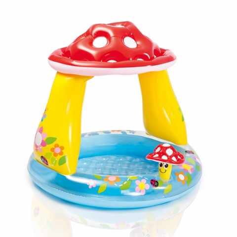 Piscina hinchable niños Intex 57114 Mushroom baby pool Champiñón juguete