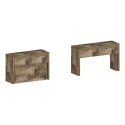 Juego de 2 bancos extensibles 66 - 290 cm para mesa de comedor Pratika A + B 