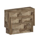 Juego de 2 bancos extensibles 66 - 290 cm para mesa de comedor Pratika A + B 