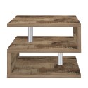 Mesa de centro para salón moderna elegante de 2 estantes Zeta 55 