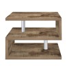 Mesa de centro para salón moderna elegante de 2 estantes Zeta 55 