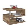 Mesa de centro para salón moderna elegante de 2 estantes Zeta 55 