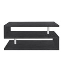 Mesa de centro moderna rectangular 90 x 55 cm 2 estantes Zeta 90 