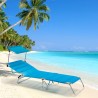 Tumbona de playa y piscina aluminio resistente con parasol Cancun Venta