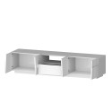Mueble TV moderno con soporte, 4 puertas y cajón 220x45x46cm Chiron 
