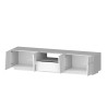 Mueble TV moderno con soporte, 4 puertas y cajón 220x45x46cm Chiron 