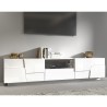 Mueble TV moderno con soporte, 4 puertas y cajón 220x45x46cm Chiron 