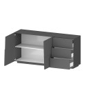 Aparador 2 puertas 3 cajones salón moderno dormitorio Glencoe Compra