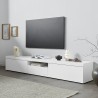 Mueble TV salón 2 puertas 1 abatible 220 x 40 x 35 cm moderno elegante Novo Rebajas