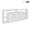 Aparador 3 puertas 200x40x80cm biblioteca moderna estantes de vidrio Pibrac Venta