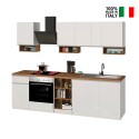 Cocina lineal completa 256 cm diseño moderno modular Domina Precio