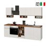 Cocina lineal completa 256 cm diseño moderno modular Domina Precio