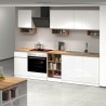 Cocina lineal completa 256 cm diseño moderno modular Domina Elección
