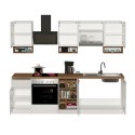 Cocina lineal completa 256 cm diseño moderno modular Domina 