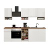 Cocina lineal completa 256 cm diseño moderno modular Domina 