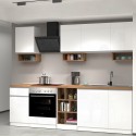 Cocina lineal completa 256 cm diseño moderno modular Domina 