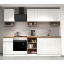 Cocina lineal completa 256 cm diseño moderno modular Domina 