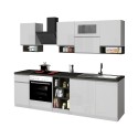 Cocina completa modular diseño lineal estilo moderno 256cm Essence 