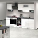 Cocina completa modular diseño lineal estilo moderno 256cm Essence Elección