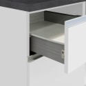Cocina completa modular diseño lineal estilo moderno 256cm Essence 