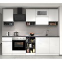 Cocina completa modular diseño lineal estilo moderno 256cm Essence 