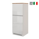 Mueble cubre frigorífico empotrado 2 puertas para cocina 60x60x164,5h Halser Precio