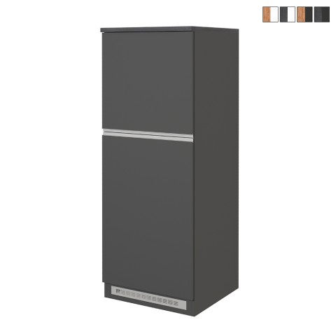 Mueble cubre frigorífico empotrado 2 puertas para cocina 60x60x164,5h Halser Promoción