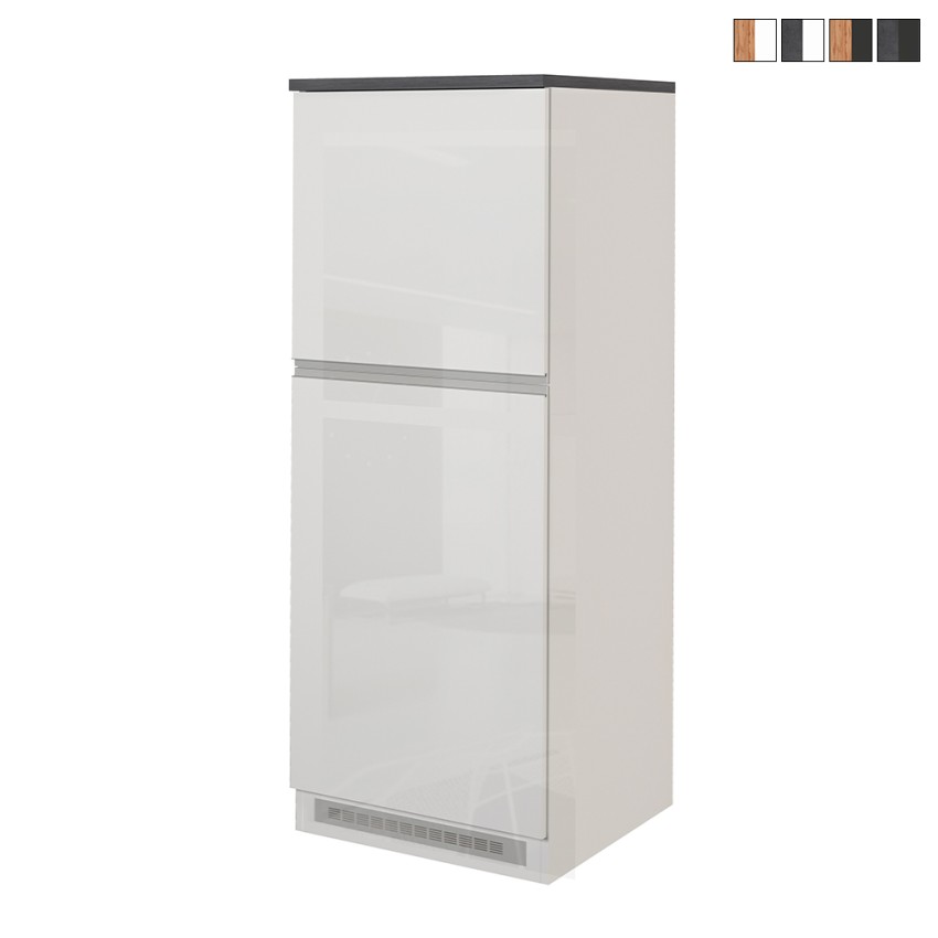 Mueble cubre frigorífico empotrado 2 puertas para cocina 60x60x164,5h Halser Oferta Mueble cubre frigorífico empotrado 2 puertas para cocina 60x60x164,5h Halser Oferta
