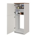 Mueble cubre frigorífico empotrado 2 puertas para cocina 60x60x164,5h Halser 