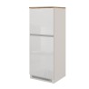 Mueble cubre frigorífico empotrado 2 puertas para cocina 60x60x164,5h Halser 