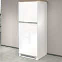 Mueble cubre frigorífico empotrado 2 puertas para cocina 60x60x164,5h Halser 