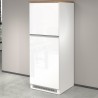 Mueble cubre frigorífico empotrado 2 puertas para cocina 60x60x164,5h Halser 