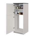 Mueble cubre frigorífico empotrado 2 puertas para cocina 60x60x164,5h Halser 
