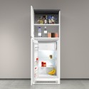 Mueble cubre frigorífico empotrado 2 puertas para cocina 60x60x164,5h Halser 