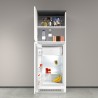 Mueble cubre frigorífico empotrado 2 puertas para cocina 60x60x164,5h Halser 