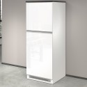Mueble cubre frigorífico empotrado 2 puertas para cocina 60x60x164,5h Halser 