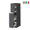 Mueble de cocina moderno con 2 cajones especieros 30x60x164,5 Trym Medidas