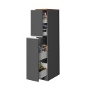 Mueble de cocina moderno con 2 cajones especieros 30x60x164,5 Trym 