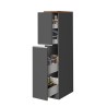 Mueble de cocina moderno con 2 cajones especieros 30x60x164,5 Trym 