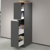 Mueble de cocina moderno con 2 cajones especieros 30x60x164,5 Trym 
